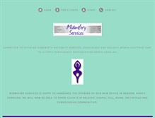 Tablet Screenshot of midwiferyservices.net